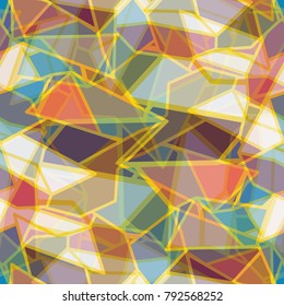 Abstract colorful geometric seamless pattern for new background.