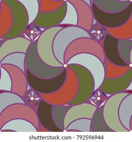 Abstract colorful geometric seamless pattern for new background.