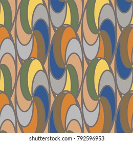 Abstract colorful geometric seamless pattern for new background.