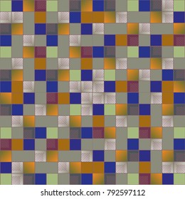 Abstract colorful geometric seamless pattern for new background.