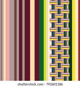 Abstract colorful geometric seamless pattern for new background.