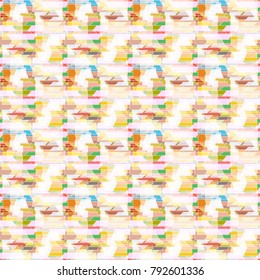 Abstract colorful geometric seamless pattern for new background.