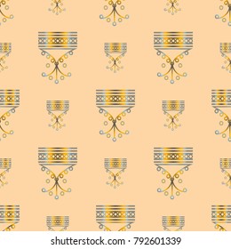 Abstract colorful geometric seamless pattern for new background.