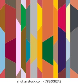 Abstract colorful geometric seamless pattern for new background.