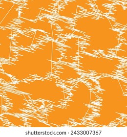 Abstract colorful geometric seamless textile print pattern. colored Textured Pattern. Creative doodle with different shapes and textures. Curved doodling background
