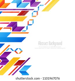 Abstract colorful geometric shape background