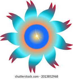 Abstract colorful geometric  shape background 