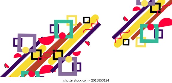Abstrakter bunter, geometrischer Hintergrund 