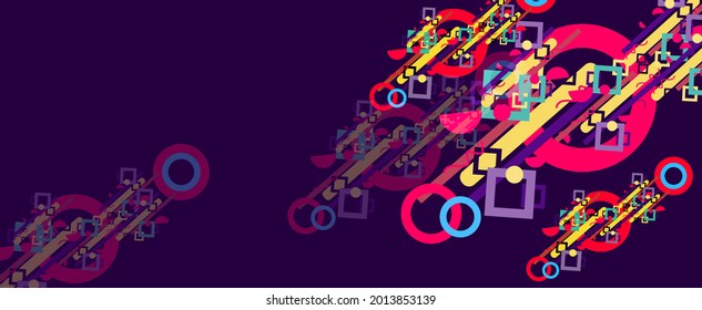 Abstrakter bunter, geometrischer Hintergrund 