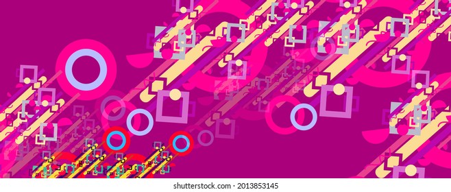 Abstract colorful geometric  shape background 