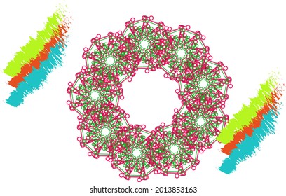 Abstract colorful geometric  shape background 
