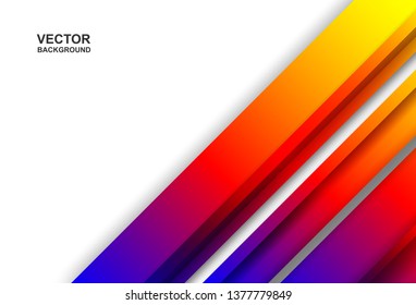 Abstract. Colorful geometric shape overlap background. light and shadow. vector.