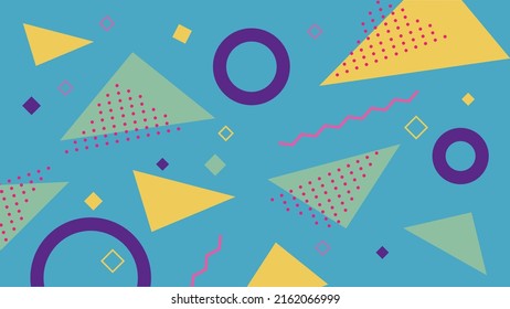 Abstract colorful geometric shape vector background