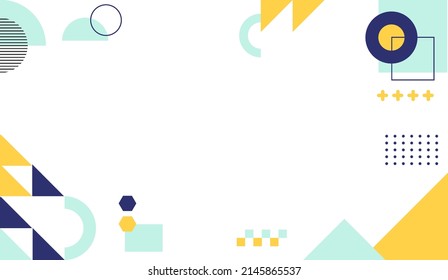 Abstract colorful geometric shapes background