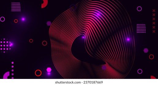 Resumen de fondo de formas geométricas coloridas. Formas y elementos sencillos y coloridos con diseño vectorial de color moderno