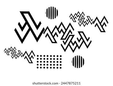 Abstract  colorful geometric shapes background with copy space 