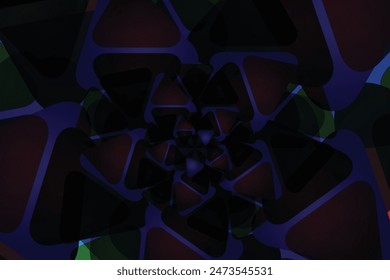 Abstract Colorful Geometric Shapes Background For Social Media Template. 