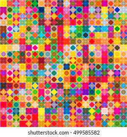 Abstract colorful geometric shapes background, vector illustration.