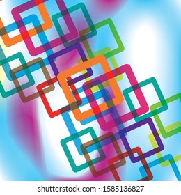 Abstract colorful geometric square background