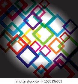 Abstract colorful geometric square background