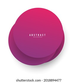 Abstract Colorful geometric square background ,Pink gradient circles overlap., Modern background design for presentation and content online , illustration Vector EPS 10