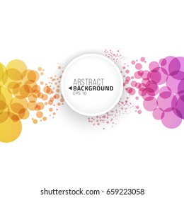 Abstract colorful geometric trancparency background. Vector illustration with place for text.