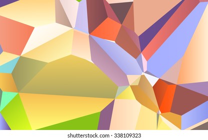 Abstract colorful geometric triangles background, polygonal design.