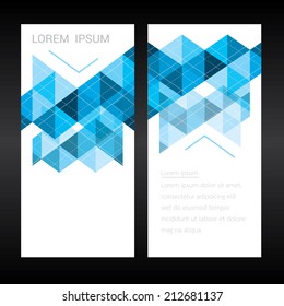 Abstract colorful geometric triangular backgrounds. vector modern flyer.