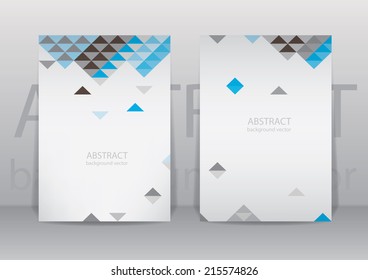 Abstract colorful geometric triangular backgrounds. vector modern flyer.