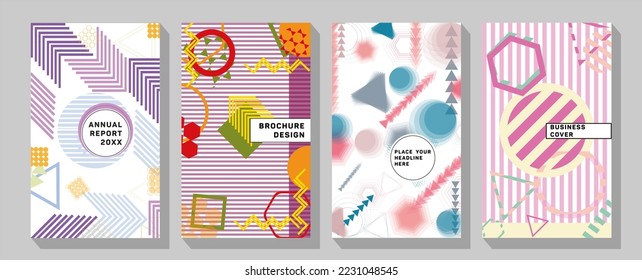 Abstract colorful geometric triangular backgrounds. Eps10 vector