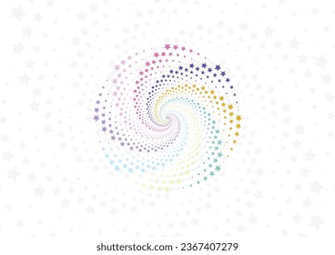 abstract colorful geometric twirl pattern background design