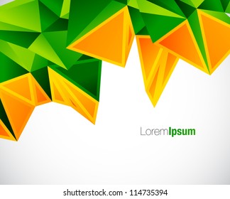 Abstract colorful geometric vector background