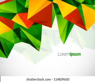 Abstract colorful geometric vector background