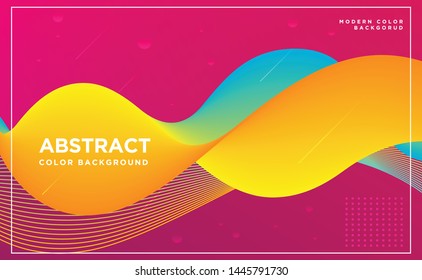 	
Abstract colorful geometric vector background. Fluid gradient shapes with halftone and bokeh effects. Bright colors.