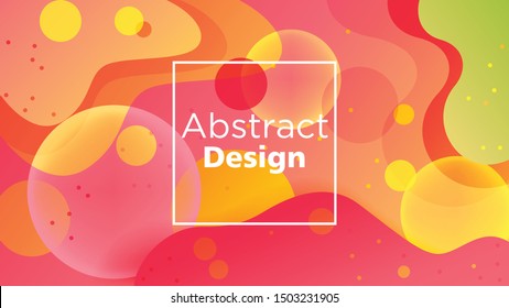 Abstract colorful geometric vector background. Liquid gradient shape with halftone and light effects. Design with bright colors. Vector that can be used to design websites, brochures, wallpapers.