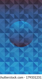 Abstrakter bunter geometrischer Vektorhintergrund und Handy-Tapete. blauer und violetter dreieckiger Vektorhintergrund und Telefonhintergrund.