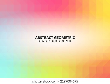 Abstract colorful geometric vector background. Colorful rainbow polygon background
