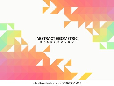 Abstract colorful geometric vector background. Colorful rainbow polygon background