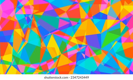 Abstrakter bunter, geometrischer Vektorhintergrund