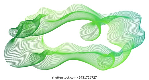 Fondo geométrico abstracto colorido del vector con las ondas. Diseño de portada, revista, folleto o fondo de volante. Curvas geométricas de primavera y verano. Ondas en forma de ondulación.