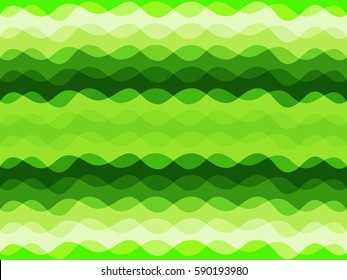 Abstract colorful geometric vector background with waves. Cover design, magazine, brochure or flier backdrop. Geometric spring and summer seamless with light and dark curves. Waves ripple.