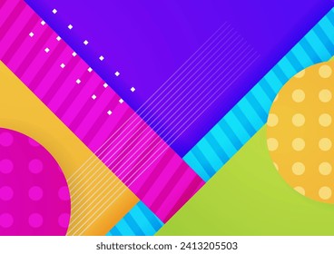Resumen de fondo de gradiente de vector geométrico coloreado
