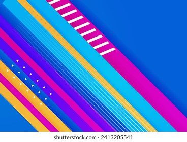 Abstract colorful geometric vector gradient background