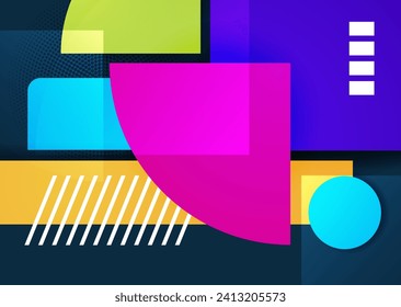 Abstract colorful geometric vector gradient background