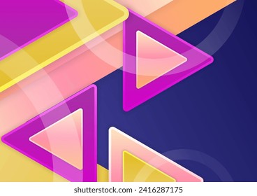 Resumen de fondo de gradiente de vector geométrico coloreado