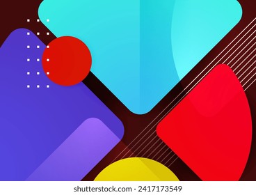 Abstract colorful geometric vector gradient background
