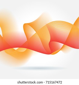 Abstract colorful geometric wave background. Vector illustration.