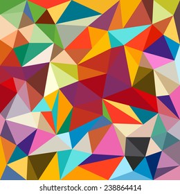 Abstract colorful geometrical background - Vector