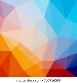 Abstract colorful geometrical background - Vector