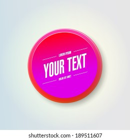 Abstract colorful geometrical circles design bubble with your text  Eps 10 stock vector illustration 